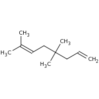 2d structure of 4,4,7-trimethylocta-1,6-diene