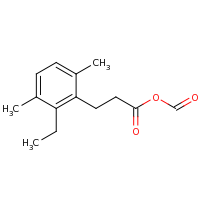 2d structure of [3-(2-ethyl-3,6-dimethylphenyl)propanoyl] formate