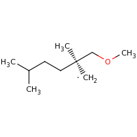 2d structure of (2R)-2-(methoxymethyl)-2,5-dimethylhexyl