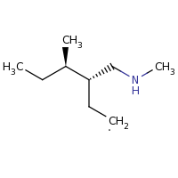 2d structure of (3R,4R)-4-methyl-3-[(methylamino)methyl]hexyl