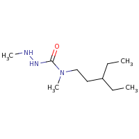 2d structure of 1-(3-ethylpentyl)-1-methyl-3-(methylamino)urea