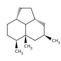 2d structure of (R,2aR,4R,5aR,6S,8aS)-4,5a,6-trimethyl-dodecahydroacenaphthylene