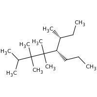 2d structure of (5S,6R)-2,3,3,4,4,6-hexamethyl-5-propyloctane