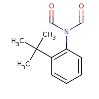 2d structure of N-(2-tert-butylphenyl)-N-formylformamide