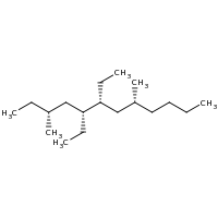 2d structure of (3R,5R,6R,8R)-5,6-diethyl-3,8-dimethyldodecane