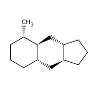 2d structure of (1S,4aS,5aS,8aS,9aR)-dodecahydro-1H-cyclopenta[b]naphthalen-1-ylmethane