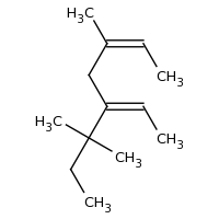 2d structure of (2Z,5Z)-5-ethylidene-3,6,6-trimethyloct-2-ene