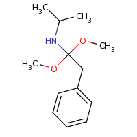 2d structure of (1,1-dimethoxy-2-phenylethyl)(propan-2-yl)amine