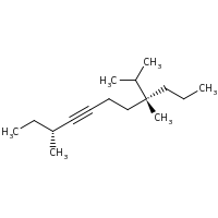 2d structure of (3R,8R)-3,8-dimethyl-8-(propan-2-yl)undec-4-yne