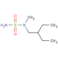 2d structure of [(2-ethylbutyl)(methyl)sulfamoyl]amine