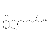 2d structure of 2-[(2R,7R)-2,7-dimethylnonyl]-1,3-dimethylbenzene