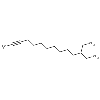 2d structure of 12-ethyltetradec-2-yne