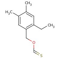2d structure of (2-ethyl-4,5-dimethylphenyl)methyl carbothioate