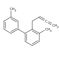 2d structure of 2-(buta-2,3-dien-1-yl)-1-methyl-3-(3-methylphenyl)benzene