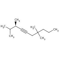 2d structure of (3R)-2,3,7,7-tetramethyldec-4-yne