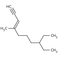2d structure of (3E)-8-ethyl-4-methyldec-3-en-1-yne