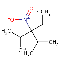 2d structure of 4-methyl-3-nitro-3-(propan-2-yl)pentyl