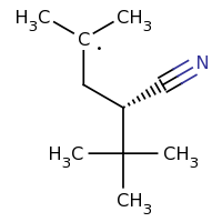 2d structure of (4S)-4-tert-butyl-4-cyano-2-methylbutan-2-yl