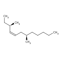 2d structure of (3R,4Z,7R)-3,7-dimethyldodec-4-ene