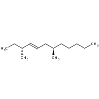 2d structure of (3R,4E,7R)-3,7-dimethyldodec-4-ene