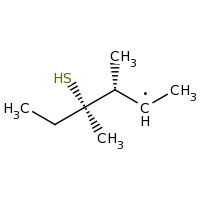 2d structure of (3R,4R)-3,4-dimethyl-4-sulfanylhexan-2-yl