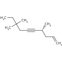 2d structure of (4R)-4,8,8-trimethyldec-1-en-5-yne