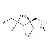 2d structure of (3R)-3,5,5-trimethyl-3-(propan-2-yl)heptyl