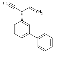 2d structure of 1-[(3S)-pent-1-en-4-yn-3-yl]-3-phenylbenzene