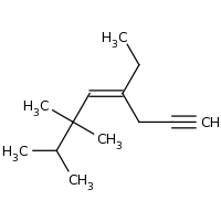 2d structure of (4Z)-4-ethyl-6,6,7-trimethyloct-4-en-1-yne