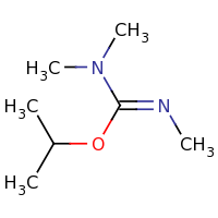 2d structure of (Z)-N',N,N-trimethyl(propan-2-yloxy)methanimidamide