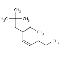 2d structure of (4Z,6S)-6-ethyl-8,8-dimethylnon-4-ene