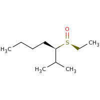 2d structure of (3R)-3-[(S)-ethanesulfinyl]-2-methylheptane
