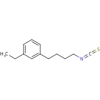 2d structure of 1-ethyl-3-(4-isothiocyanatobutyl)benzene