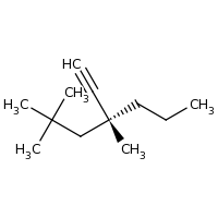 2d structure of (4R)-4-ethynyl-2,2,4-trimethylheptane