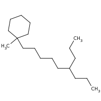 2d structure of 1-methyl-1-(6-propylnonyl)cyclohexane