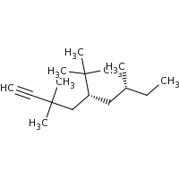 2d structure of (5R,7R)-5-tert-butyl-3,3,7-trimethylnon-1-yne