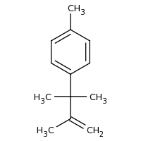 2d structure of 1-(2,3-dimethylbut-3-en-2-yl)-4-methylbenzene