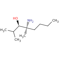 2d structure of (3R,4S)-4-amino-2,4-dimethyloctan-3-ol
