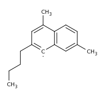 2d structure of 2-butyl-4,7-dimethylnaphthalen-1-yl