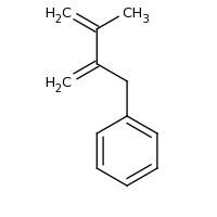 2d structure of (3-methyl-2-methylidenebut-3-en-1-yl)benzene