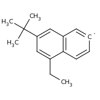 2d structure of 7-tert-butyl-5-ethylnaphthalen-2-yl
