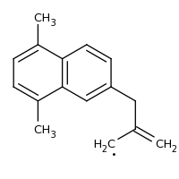 2d structure of 2-[(5,8-dimethylnaphthalen-2-yl)methyl]prop-2-en-1-yl