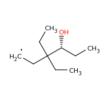 2d structure of (4R)-3,3-diethyl-4-hydroxyhexyl