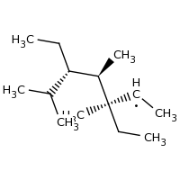 2d structure of (3S,4R,5S)-3,5-diethyl-3,4,6-trimethylheptan-2-yl