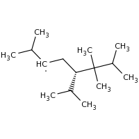 2d structure of (5S)-2,6,6,7-tetramethyl-5-(propan-2-yl)octan-3-yl
