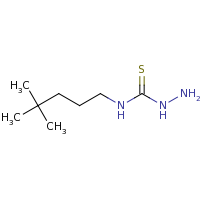 2d structure of 3-amino-1-(4,4-dimethylpentyl)thiourea