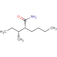 2d structure of (2R)-2-[(2R)-butan-2-yl]hexanamide