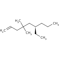 2d structure of (6R)-6-ethyl-4,4-dimethylnon-1-ene