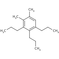 2d structure of 1,2-dimethyl-3,4,5-tripropylbenzene