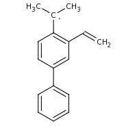 2d structure of 2-(2-ethenyl-4-phenylphenyl)propan-2-yl